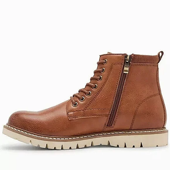 New w/o Box Steve Madden Men\'s P Bowery Faux Leather Side-Zip Chukka Boot Size 9 Steve Madden Men main image 4